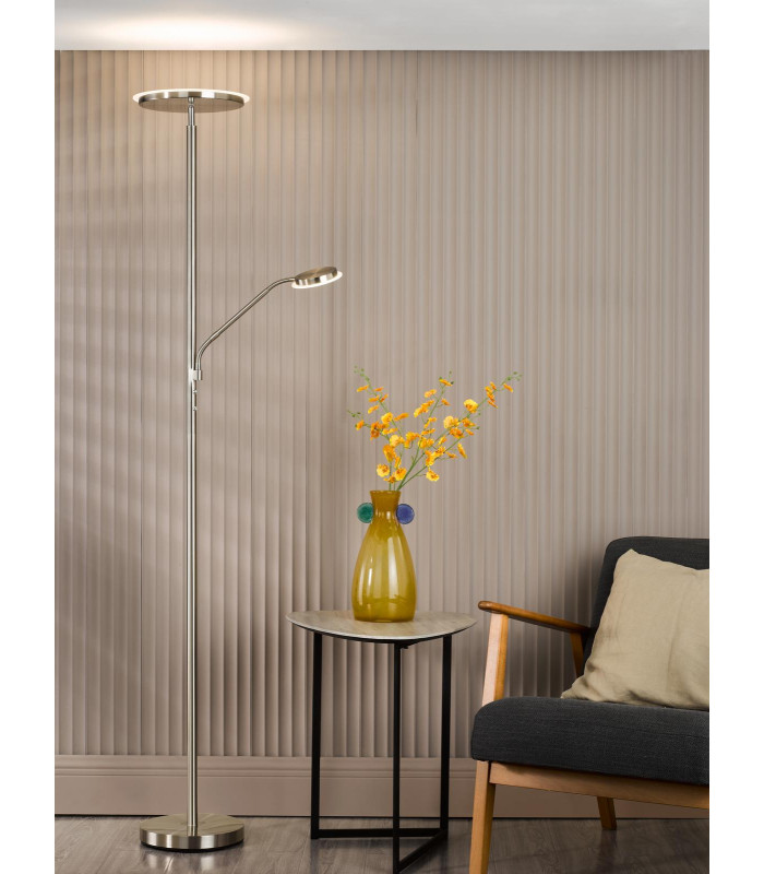 Kamika Mother & Child Floor Lamp Satin Chrome LED-4