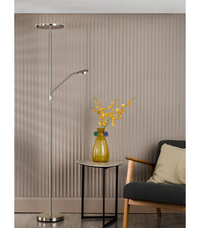 Kamika Mother & Child Floor Lamp Satin Chrome LED-5