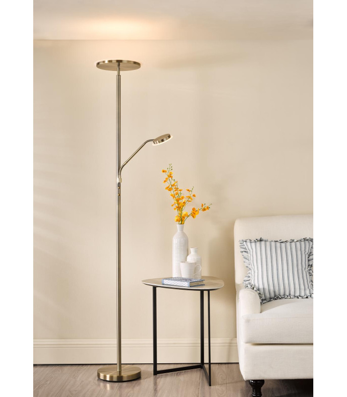 Kamika Mother & Child Floor Lamp Antique Brass LED-4
