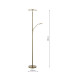 Kamika Mother & Child Floor Lamp Antique Brass LED-6