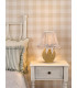 Omer Table Lamp Matt Taupe and Antique Brass With Shade-2