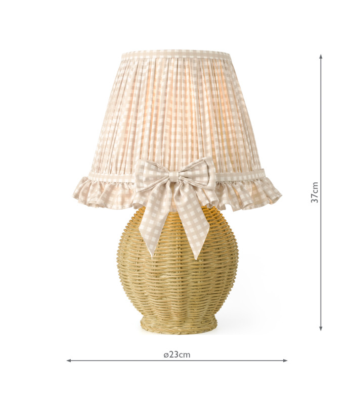Omer Table Lamp Matt Taupe and Antique Brass With Shade-4