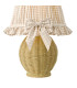 Omer Table Lamp Matt Taupe and Antique Brass With Shade-7