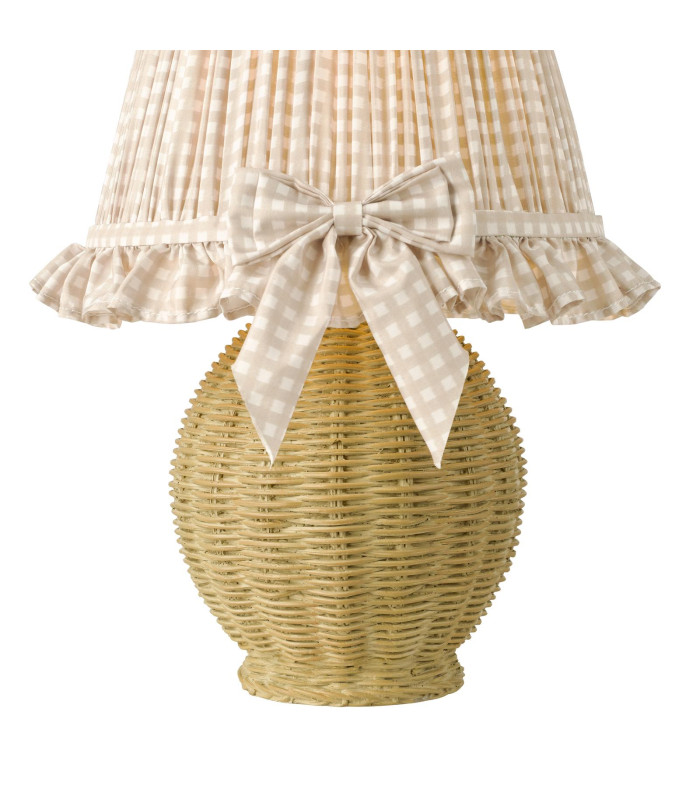 Omer Table Lamp Matt Taupe and Antique Brass With Shade-7