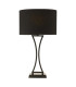 Oporto Table Lamp Matt Black With Shade-1