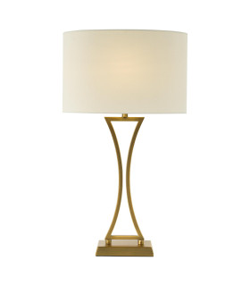 Oporto Table Lamp Aged Brass With Shade-1