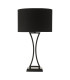 Oporto Table Lamp Matt Black With Shade-7