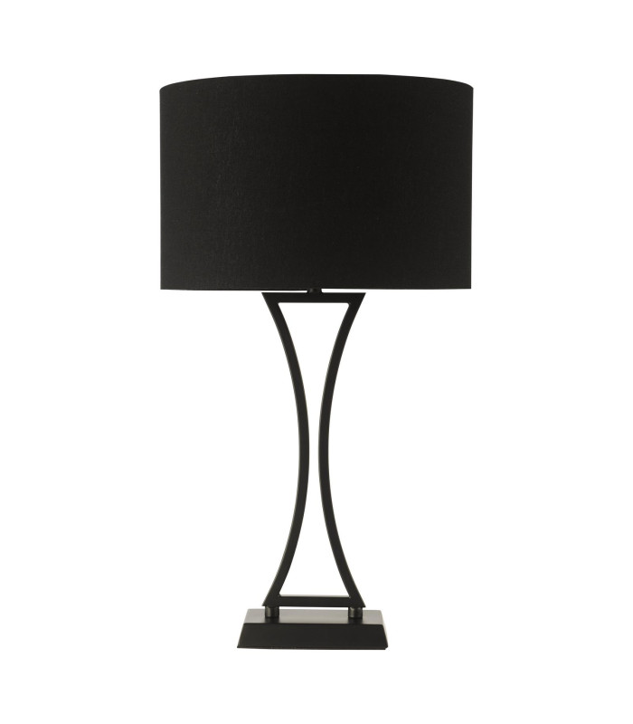 Oporto Table Lamp Matt Black With Shade-7