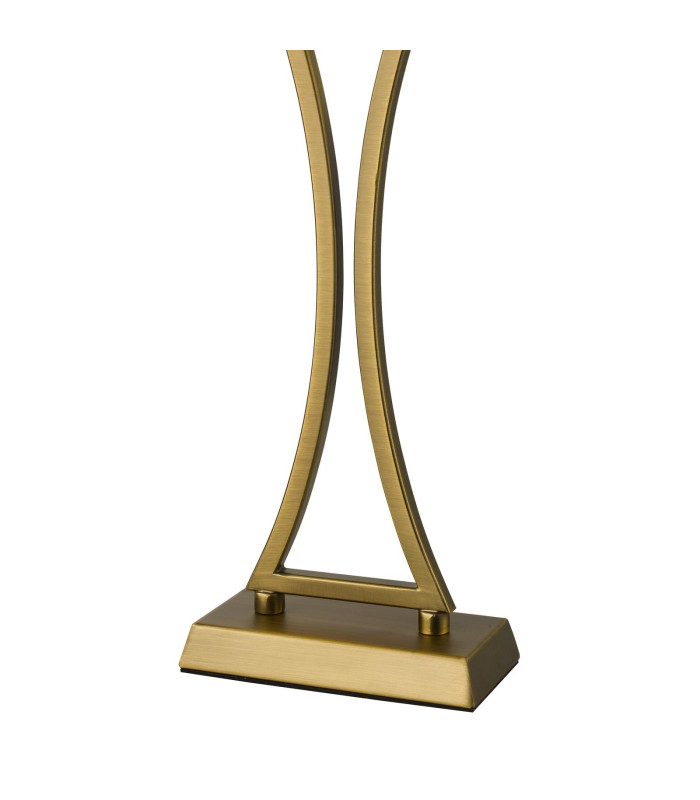 Oporto Table Lamp Aged Brass With Shade-9