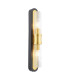 Rhian Wall Light Matt Black and Ribbed Glass-1