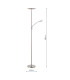 Osbert Mother & Child Floor Lamp Satin Nickel LED-6