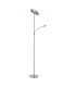 Osbert Mother & Child Floor Lamp Satin Nickel LED-8
