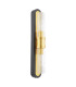 Rhian Wall Light Matt Black and Ribbed Glass-5