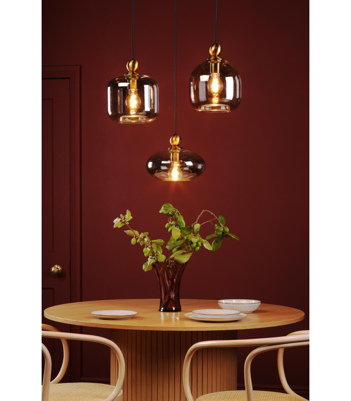 E27 Satin Brass Suspension-4