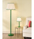 Spool Table Lamp Green With Shade-4