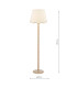 Spool Floor Lamp Taupe With Shade-4
