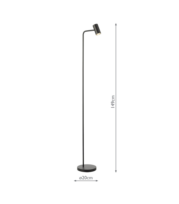 Thierry Task Floor Lamp Matt Black-6