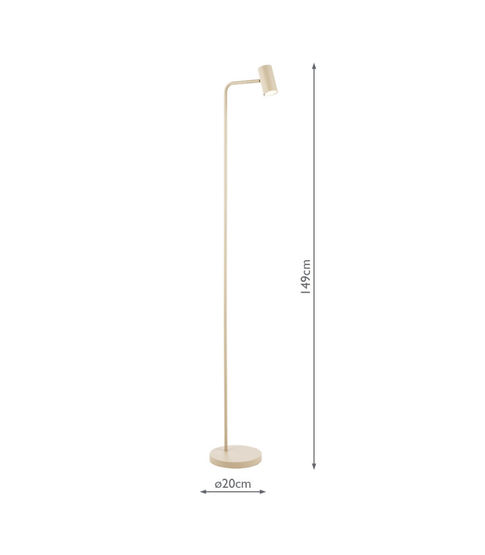 Thierry Task Floor Lamp Matt Taupe-6