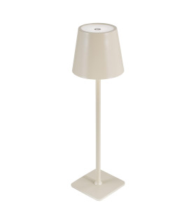 Derrick Rechargeable Outdoor Table Lamp Satin Taupe LED IP54-1