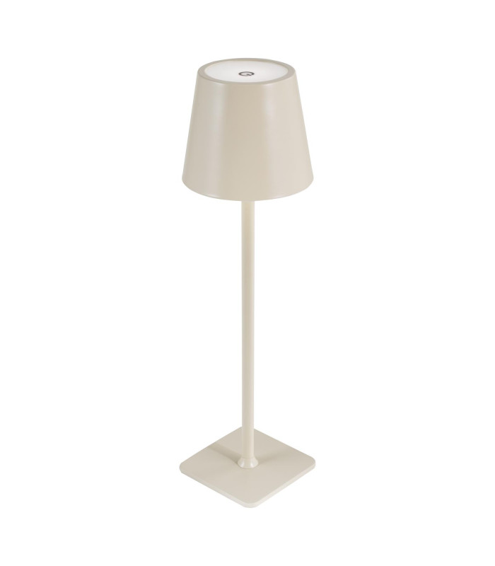 Derrick Rechargeable Outdoor Table Lamp Satin Taupe LED IP54-1