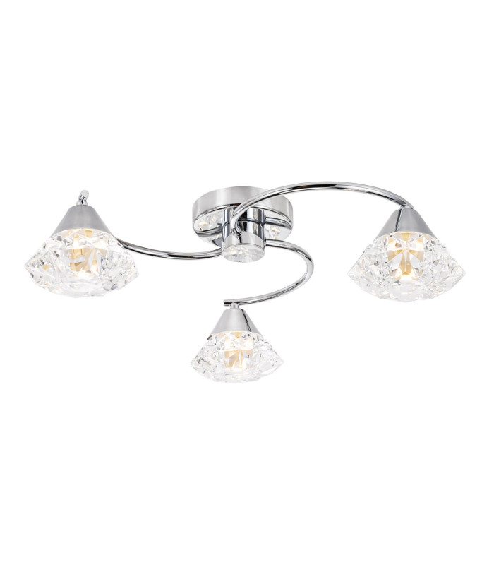 Dilys 3 Light Semi-Flush Polished Chrome-1