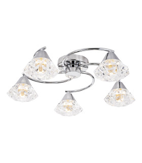 Dilys 5 Light Semi-Flush Polished Chrome-1