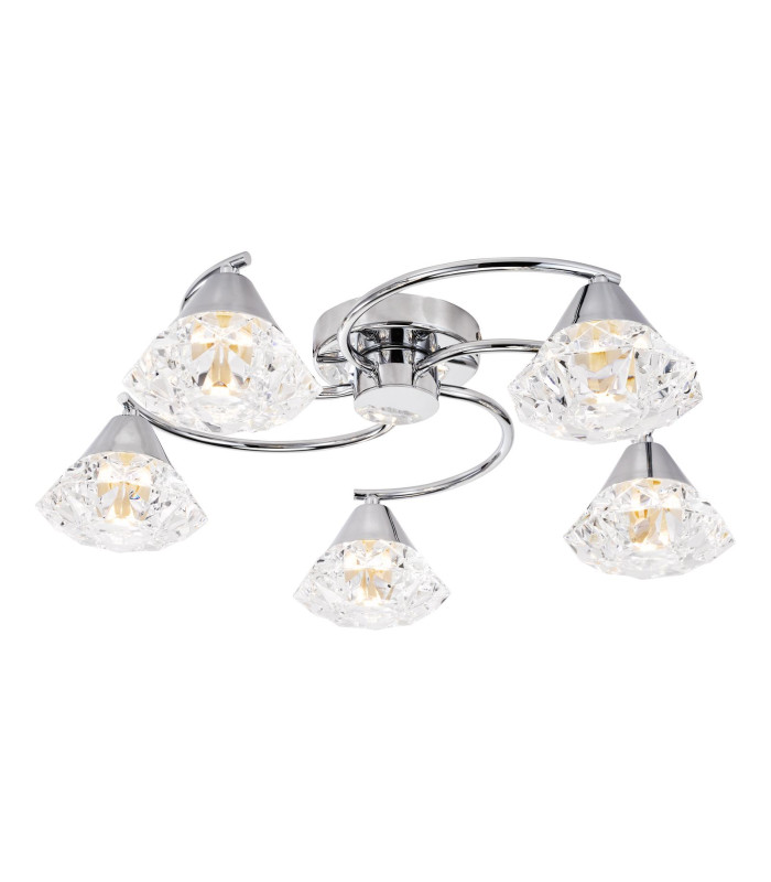 Dilys 5 Light Semi-Flush Polished Chrome-1