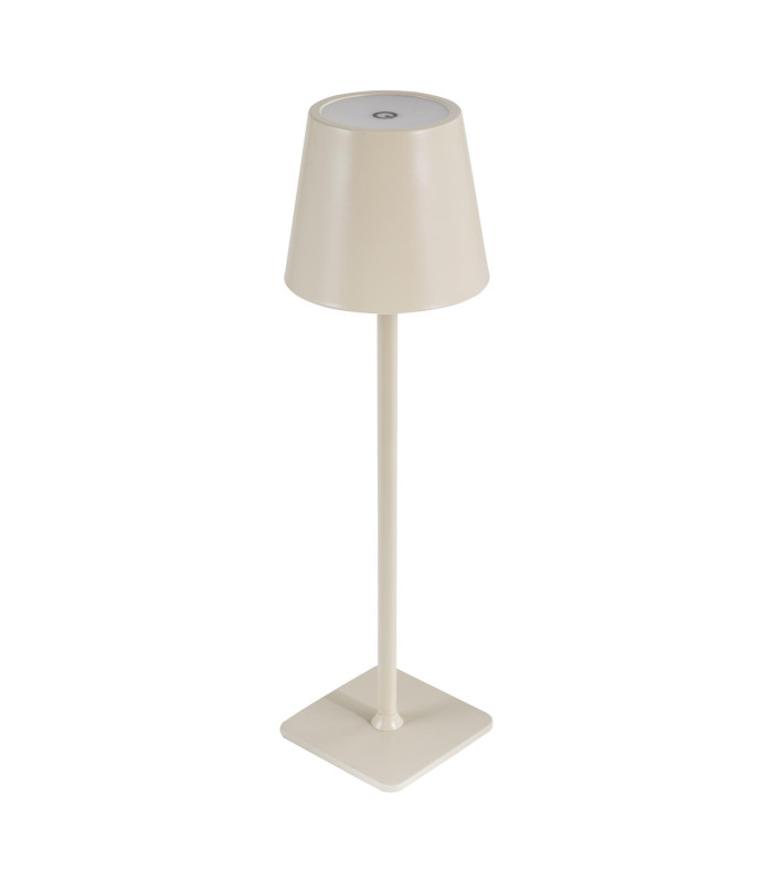 Derrick Rechargeable Outdoor Table Lamp Satin Taupe LED IP54-7