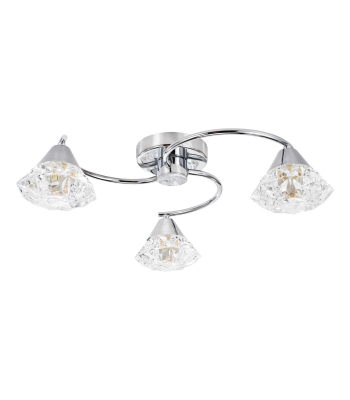 Dilys 3 Light Semi-Flush Polished Chrome-3