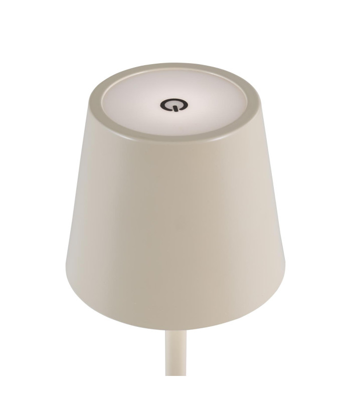 Derrick Rechargeable Outdoor Table Lamp Satin Taupe LED IP54-8