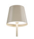 Derrick Rechargeable Outdoor Table Lamp Satin Taupe LED IP54-9