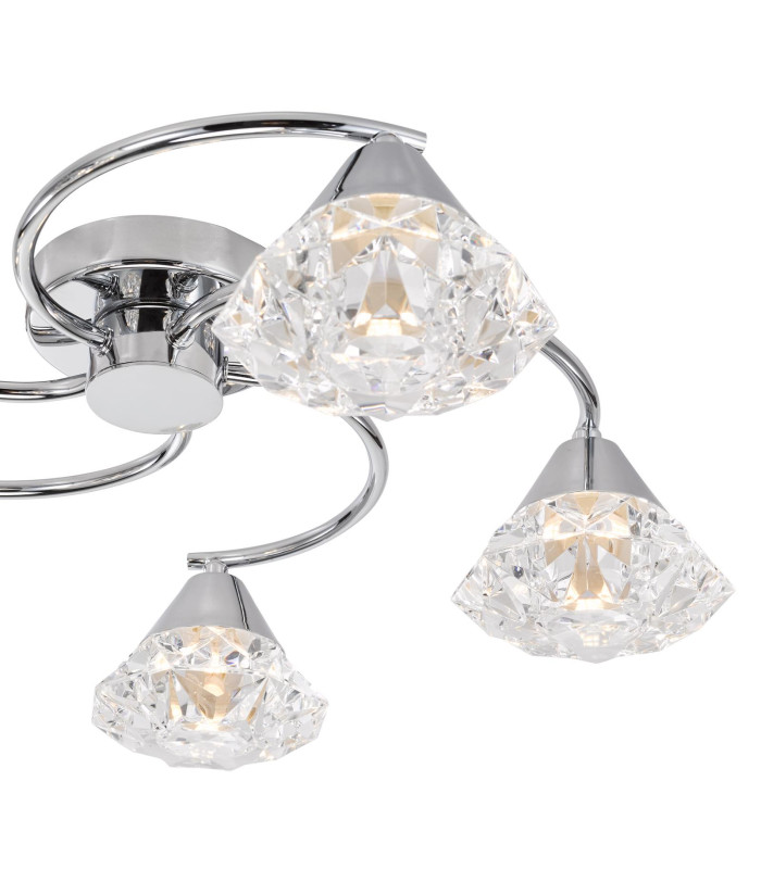 Dilys 5 Light Semi-Flush Polished Chrome-4