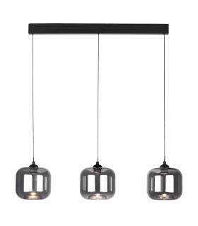 Eileen 3 Light Bar Ceiling Pendant Matt Black LED-1