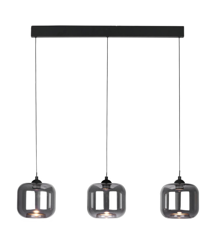 Eileen 3 Light Bar Ceiling Pendant Matt Black LED-1