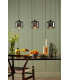 Eileen 3 Light Bar Ceiling Pendant Matt Black LED-2