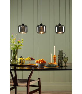 Eileen 3 Light Bar Ceiling Pendant Matt Black LED-2