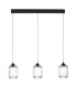 Eileen 3 Light Bar Ceiling Pendant Matt Black LED-1