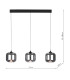 Eileen 3 Light Bar Ceiling Pendant Matt Black LED-4