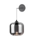 Eileen Ceiling Pendant/Wall Light Matt Black and Smoked Glass LED-1