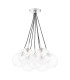 Elpis 7 Light Cluster Ceiling Pendant Polished Chrome With Closed Glass-1