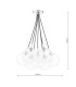 Elpis 7 Light Cluster Ceiling Pendant Polished Chrome With Closed Glass-2