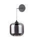 Eileen Ceiling Pendant/Wall Light Matt Black and Smoked Glass LED-6