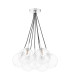Elpis 7 Light Cluster Ceiling Pendant Polished Chrome With Closed Glass-3