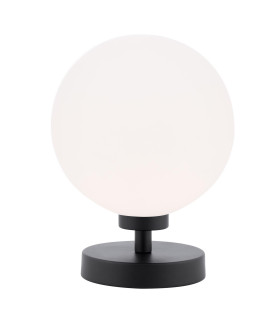 Esben Touch Table Lamp Matt Black With Opal Glass-1