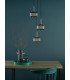 Fabrienne 3 Light Cluster Ceiling Pendant Satin Nickel and Smoked Glass-3