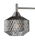 Fabrienne 3 Light Semi-Flush Satin Nickel and Smoked Glass-6