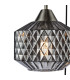 Fabrienne 3 Light Cluster Ceiling Pendant Satin Nickel and Smoked Glass-7