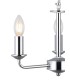 3 Light Multi Arm Ceiling Pendant without Shade, c, w 2m Chain, E14 Polished Chrome - 8