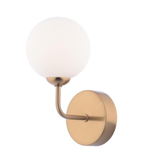 Feya Wall Light Antique Bronze With Opal Glass-1