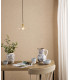 Hadano Ceiling Pendant Natural Brass and Wavy Glass-2